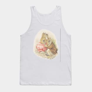 Cuddling Rabbit Couple - Beatrix Potter Tank Top